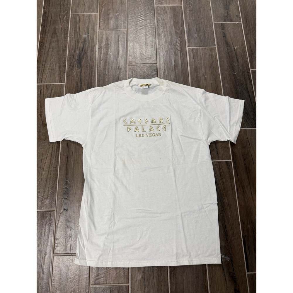 Vintage Caesars Palace Las Vegas T Shirt Mens XL Made In USA Gold Logo Tee